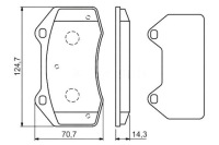 фото thumb №2, Комплект гальмівних колодок гальмівних bosch fdb1667 6116089