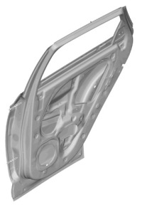 фото thumb №1, Дверь задние левая hyundai tucson 2020- оригинальный номер 77003n7000