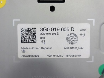 фото thumb №10, Vw passat b8 3g0 vw golf 7 vii 5g0 touran 5ta монитор дисплей экран