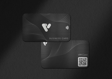 VIM Card NFC-визитка №1 с собственным ПО (Черный)