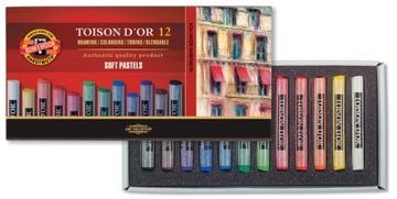 KOH-I-NOOR Pastele suche kredki Toison D'or 12 kol