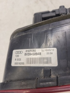 фото thumb №8, Лампа правый зад w крышка багажника audi a3 8v 3d 8v3945094b