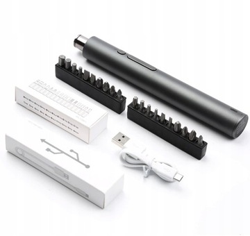ЭЛЕКТРИЧЕСКАЯ ОТВЕРТКА АККУМУЛЯТОРНАЯ ОТВЕРТКА KS-882036 USB + 20 БИТ 23в1