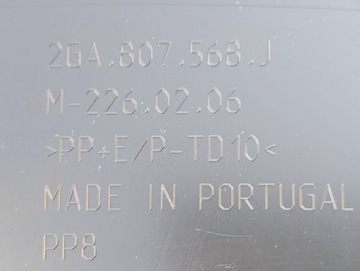 фото thumb №7, Vw t-roc рестайлинг r-line 2021- спойлер диффузор накладка бампера зад 2ga807568j