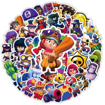 100 шт. наклейка с граффити, серия Brawl Stars, водонепроницаемая наклейка для багажа