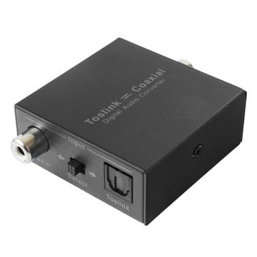 Двунаправленный оптический преобразователь Коаксиальный адаптер Toslink SPDiF 2x RCA