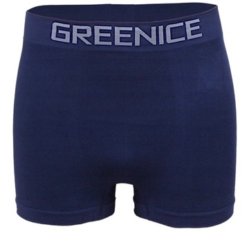 6 мужских шорт BOXERS БЕСШОВНЫЕ трусики GREENICE на талию 140 см, размер 3XL/4XL
