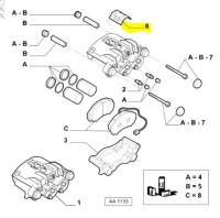 Набір ремонтний, супорт гальмівний перед fiat ducato оригінальний номер 77365104 Недорого, фото thumb