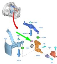 фото thumb №7, Прокладка важіль перемикання передач ford fiesta mk7 1064929 957t-7288-ab