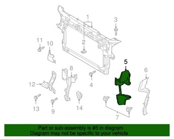 фото thumb №6, Передняя правая защита радиатор mazda cx-9 13-15 tk2156251