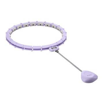 HULA HOP VIOLET Z MAGNESAMI I OBCIĄŻNIKIEM + LICZNIK HMS HHM14