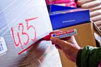ЧЕРНЫЙ перманентный маркер с толстым наконечником 4-12 мм edding 800 marker x 2