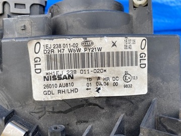 фото thumb №8, Nissan primera p12 лампа передня правий перед ксенон європа 1ej238011-02