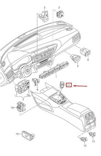 фото thumb №9, Переключатель старт-стоп vag audi a6 a7 rs7 оригинальный 4g1905217a