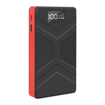 JUMP STARTER BOOSTER POWERBANK СО СВЕТОДИОДНЫМ ФОНАРЕМ + ЗАЖИМЫ 6000 мАч USB 3В1