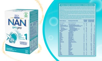 NESTLE NAN OPTIPRO 1 детское молоко 6x650г