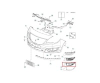 Купить Решётка радиатора бампера opel meriva b 01.14- 13413402 pr, фото thumb