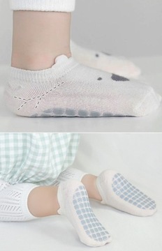 Stopki skarpetki antypoślizgowe niemowlęce Anti-Slip z ABS 74-80 6-12m