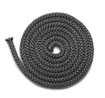 SZNUR ŻAROODPORNY USZCZELNIAJĄCY DO DRZWICZEK KOMINKA PIECA 6mm 1mb