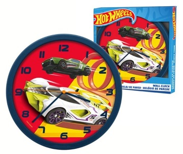 Диаметр настенных часов HOT WHEELS 24см для детей