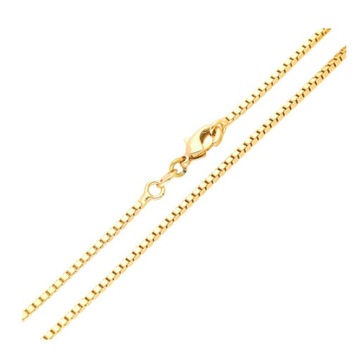 Złoty łańcuszek stal chirurgiczna 45cm