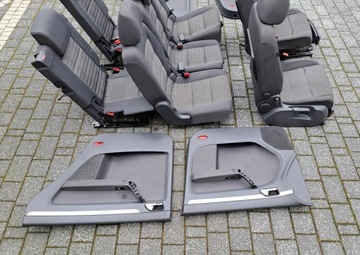 фото thumb №13, Vw touran i 7 человек комплект сидений 3 rzędy обшивки дверь