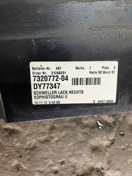 фото thumb №9, Поріг планка порогова права bmw f10 f11 сірий b90 7320772