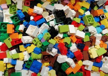 Оригинальные строительные блоки Lego Кирпич Кирпич 1x1 1x2 2x2 MIX 0,05 кг 50 г