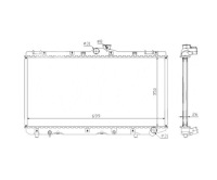 Купити Радіатор води toyota corolla ae 100 05.92-, фото thumb