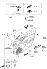 фото thumb №2, Заглушка ніша ручки двері перед ліва mazda 3 bm 2013-2018 оригінал