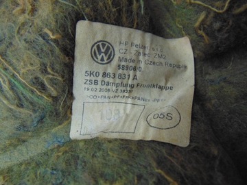 фото thumb №15, Шумоізоляція шумоізоляція капота vw golf vi 5k0863831a