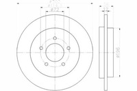 фото thumb №1, Тормозные диски тормозные 2szt mazda задняя tribute 00- textar