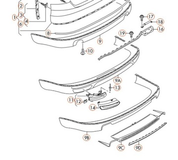 СПОЙЛЕР БАМПЕРА AUDI A8 S8 D4 4H0807791