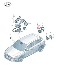 фото thumb №1, Audi rs3 правый lane change assist управление unit 3q0907566d