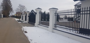 Заборы, Бетонные Столбы, Усадебные Заборы с Каркасом