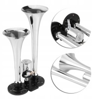 фото thumb №15, Подвійний клаксон сигнал głośna хром 12 24v