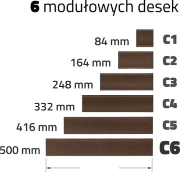 GUMI Composite Parkiet Balkonowy BOX C5 Szary (4 szt. desek)