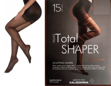 КОЛГОТКИ CALZEDONIA Total Shaper Premium 15DEN XL