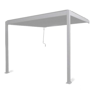WALL GARDEN терраса PERGOLA кровля 3х3 Premium Wall Gutroof БЕЛЫЙ