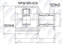 фото thumb №8, Шарнір внутрішній npw-ms-010 nty