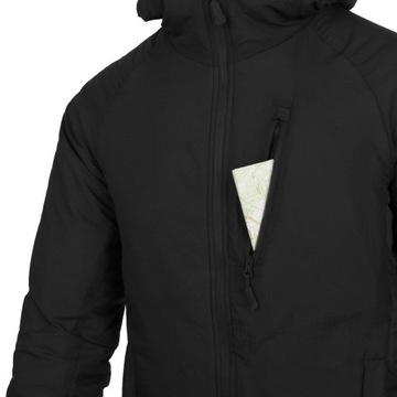 Мужская переходная куртка с капюшоном HELIKON WOLFHOUND Hoodie черная, размер L