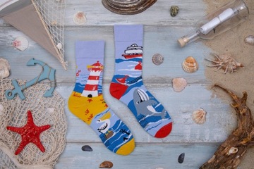 Разноцветные морские носки SPOXSOX 40-43