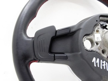 фото thumb №8, Руль кожа мульти срезанная красная nić vw golf vii 7 gti 5g0419091hj