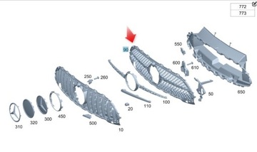фото thumb №4, Решётка радиатора решётка радиатор memercedes-benz c класс w206 a2068805105