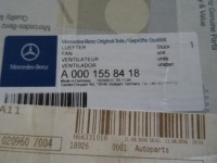 Вентилятор генератора mercedes a0001558418 Київ, фото thumb