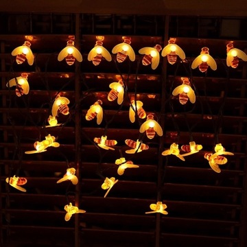 Садовые гирлянды на солнечных батареях BEES 20x LED