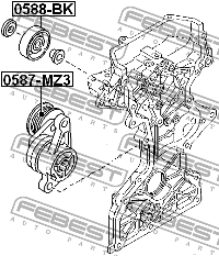 фото thumb №14, Ролик mazda 3 bk 2003-2006
