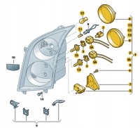 фото thumb №3, Фара vw crafter 2e правая aso