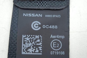 фото thumb №7, Pas безопасности задний правые nissan juke f16 888856pa0b 1.0l бензин