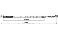 фото thumb №1, Ate трос тормоза ручного fiat grande punto punto